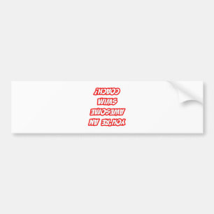 Daily Reminder...Awesome Swim Coach Bumper Sticker