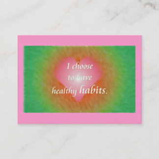 Daily Reminder - Habits Appointment Card