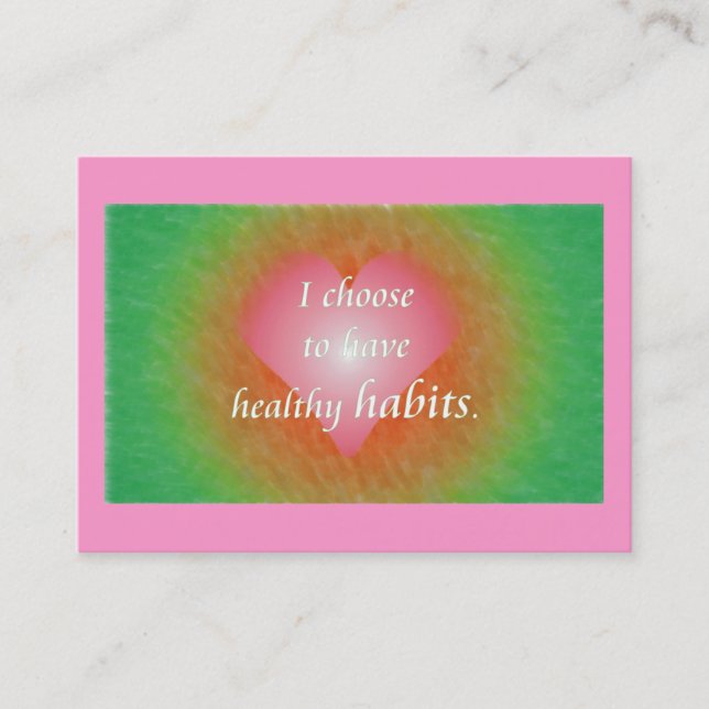 Daily Reminder - Habits Appointment Card (Front)