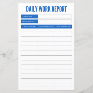 Daily report