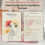 Daily Skincare Routine Planner Beauty Logo Flyer<br><div class="desc">Visualise entering a calm and inviting beauty salon where every aspect is designed to enhance your visit. Whether you're the owner of a beauty salon, a cosmetologist, or a lash consultant, this planner is a valuable addition to your branding materials. It's a refined and customisable beauty brand template, perfect for...</div>