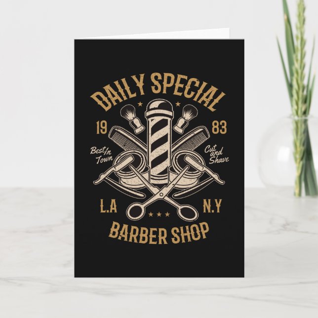 Daily Special Barber Shop Card (Front)