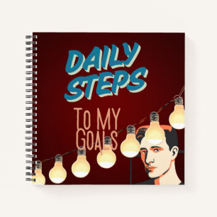 Daily Steps To My Goals  Notebook