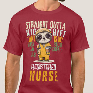 Daily Story Night Shift Cardiac Nurse Business T-Shirt