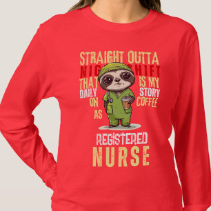 Daily Story Night Shift Certified Nursing Assistan T-Shirt