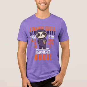 Daily Story Night Shift Medical Surgical Nurse  Tri-Blend Shirt