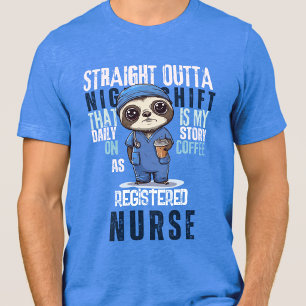 Daily Story Night Shift Neonatal Nurse Cna Tri-Blend Shirt