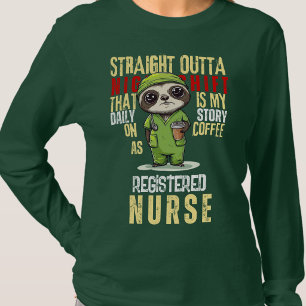 Daily Story Night Shift Paediatrics Nurse Business T-Shirt