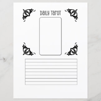 Daily Tarot Sheet