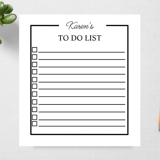 Daily To Do List For Work School Checklist Planner Notepad (Creator Uploaded)