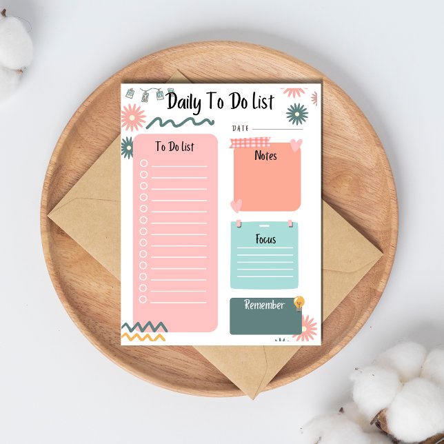 Daily To-Do List Minimalist Planner Organiser  Notepad (Creator Uploaded)