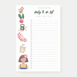 Daily to do list New Year New You Resolution Post-it Notes