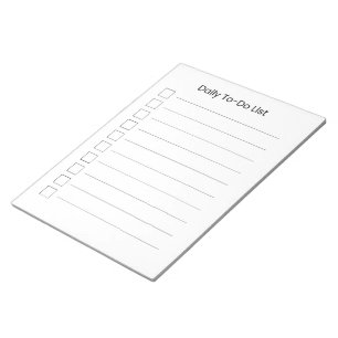 Daily To Do List Notepad