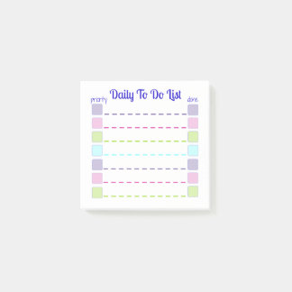 Daily To Do List Sticky Notes