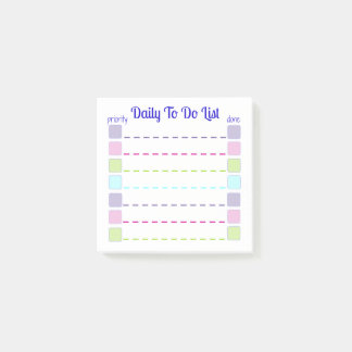 Daily To Do List Sticky Notes