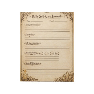 Daily Wellness Notepad