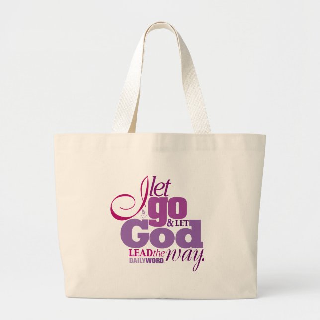 DAILY WORD®  “Let Go, Let God" Canvas Bag (Front)