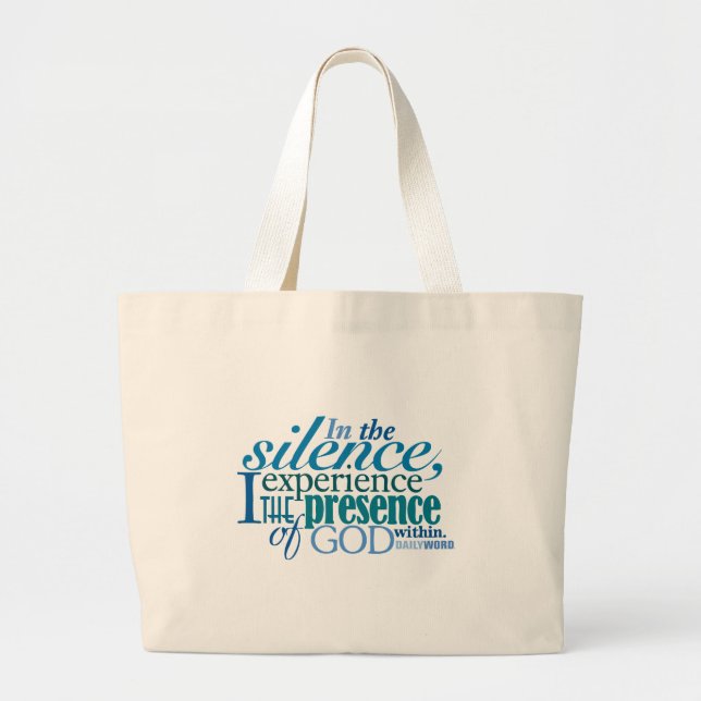 DAILY WORD® “Silence” Canvas Bag (Front)