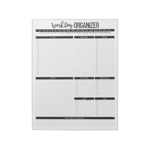 Daily Work Organiser Planner Notepad