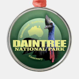 Daintree NP (Cassowary) WT Metal Tree Decoration