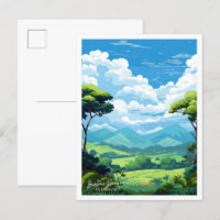 Daintree Rainforest Australia Vintage illustration