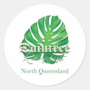 Daintree Rainforest Classic Round Sticker