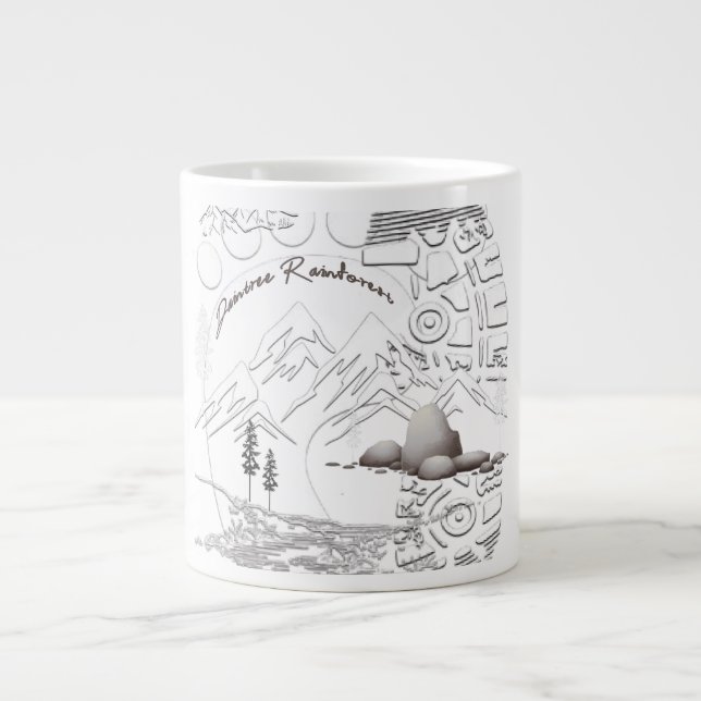 Daintree Rainforest Large Coffee Mug (Front)