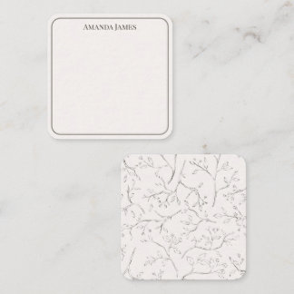 Dainty Branch Customised Gift Enclosure Card