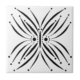 Dainty Butterfly Ceramic Tile