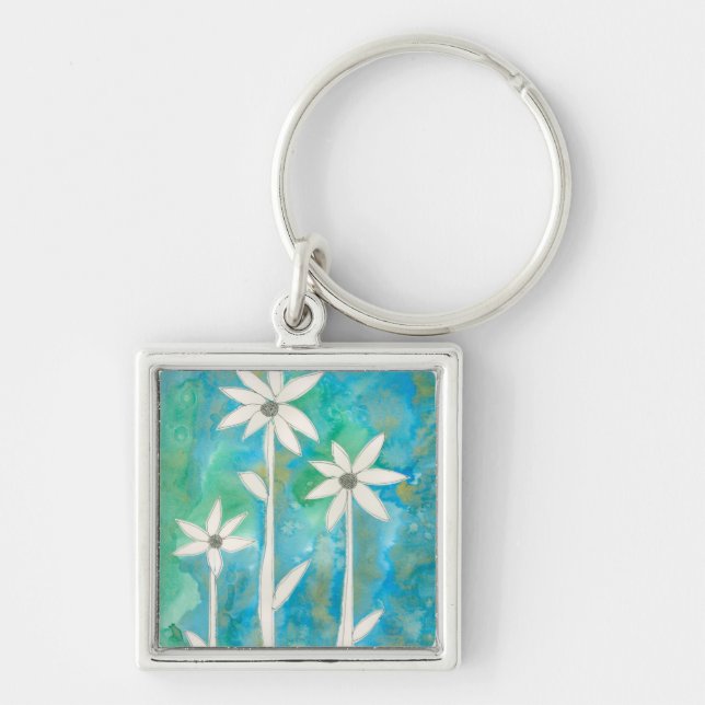 Dainty Daisies I Key Ring (Front)