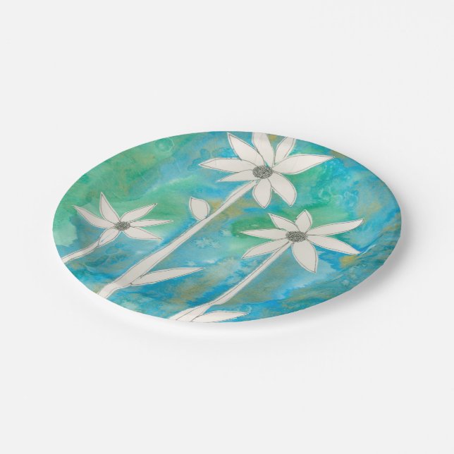 Dainty Daisies I Paper Plate (Angled)