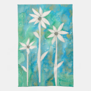 Dainty Daisies I Tea Towel