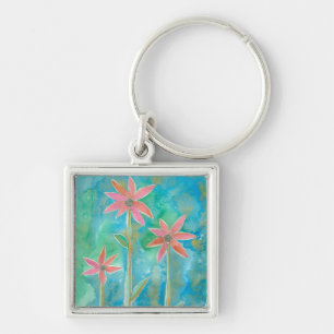 Dainty Daisies III Key Ring