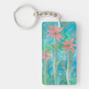 Dainty Daisies III Key Ring