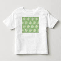 Dainty Daisy Toddler's T-Shirt (Sage Green & White