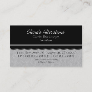 Dainty Diva Business Card, Soft Grey Business Card
