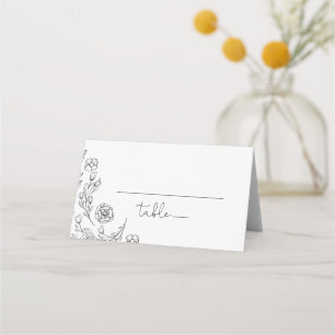 Dainty Elegance Wedding Place Card
