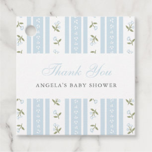 Dainty Floral Baby Shower Thank You Favour Tag