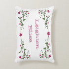 Dainty Florals Personalised Decorative Pillow