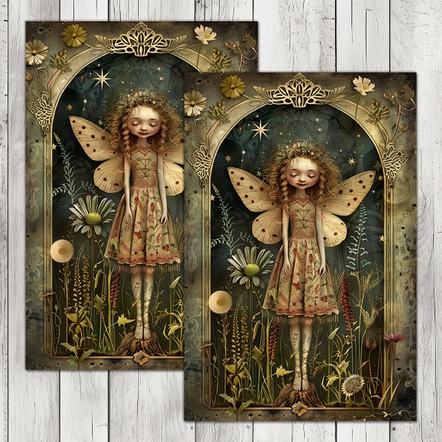 DAINTY FOREST FAIRY DECOUPAGE TISSUE PAPER (DAINTY FOREST FAIRY DECOUPAGE TISSUE PAPER)