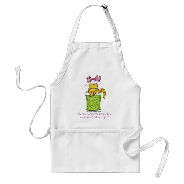 Dainty Garbage Kitty Standard Apron (Front)
