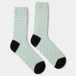 Dainty Green Polka Dots Pattern on Lighter Green Socks