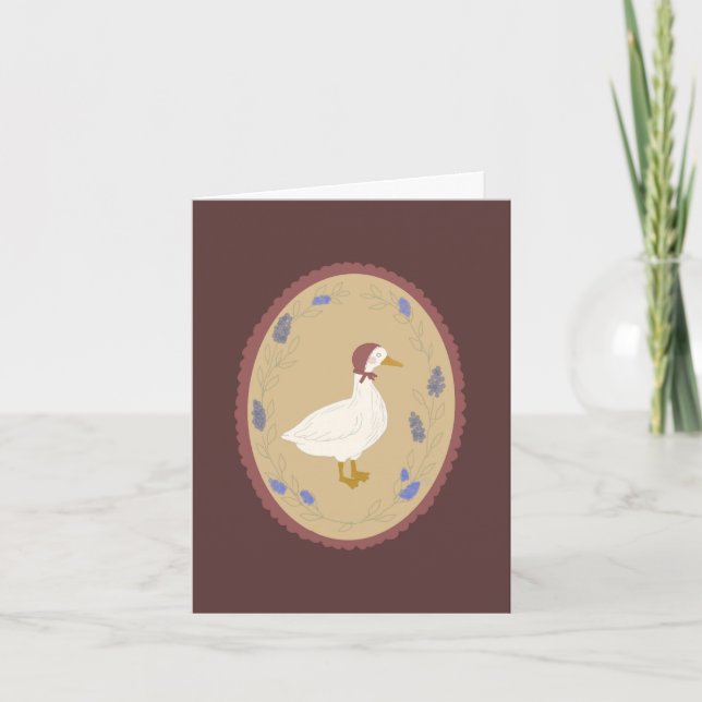 Dainty little goose card (Front)