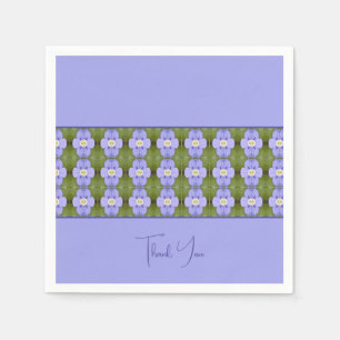 Dainty Purple Floral Napkin