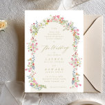 dainty romantic floral arch spring garden wedding invitation<br><div class="desc">***this design is part of a collection*** _______________________ this design template is fully editable and customisable by you the customer - click personalise further button if you wish to move, add, delete, or make significant changes to the design _______________________ *if you have any DESIGN questions or need more designs or...</div>