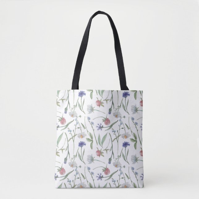 Dainty wild flowers  tote bag (Front)