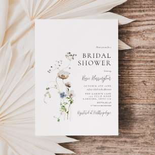 Dainty Wildflower Bridal Shower  Invitation