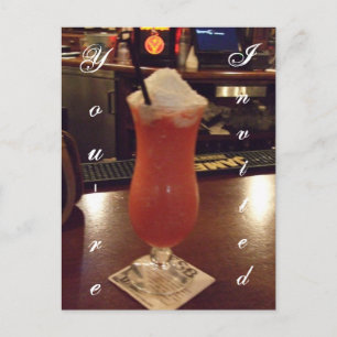 Daiquiri Cocktail Party Invitation Postcard