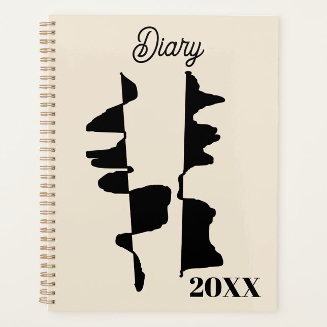 Dairy "Abstract Dual Face" Planner (Front)