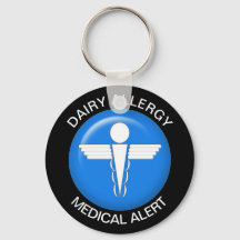 Dairy Allergy Keychain